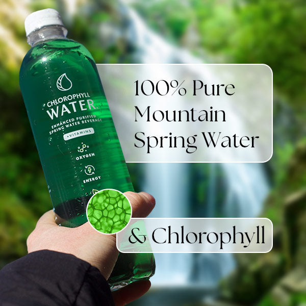 Chlorophyll Water®    (Case of 6): Purified Mountain Spring Water with Essential Vitamins