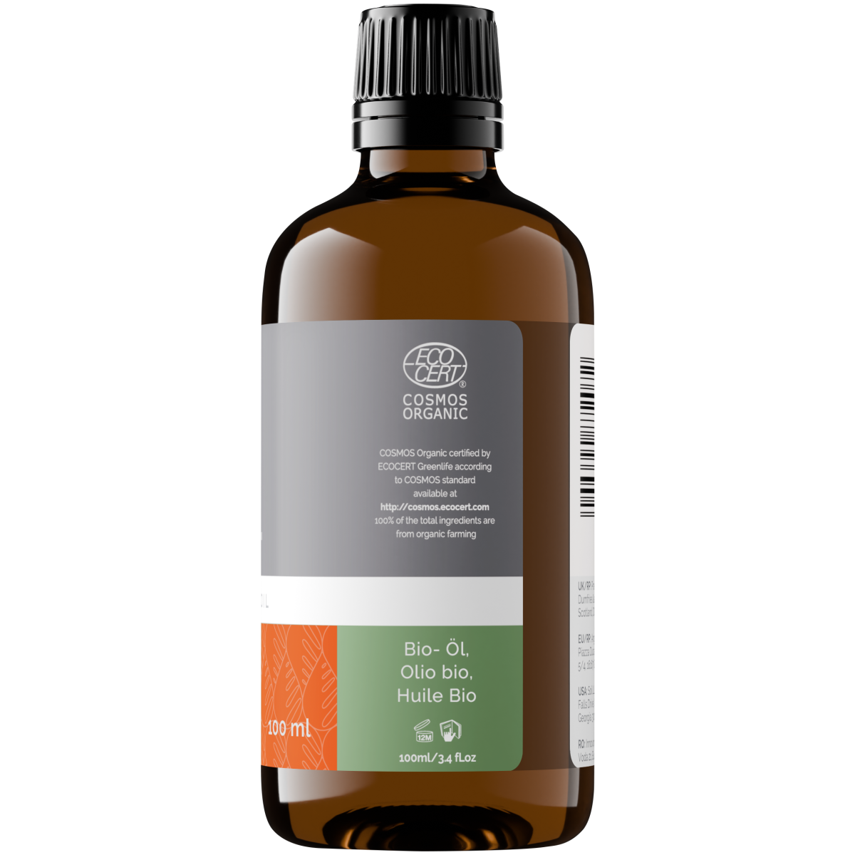 Organic Castor Oil (Ricinus Communis) 200ml by SOiL Organic Aromatherapy and Skincare