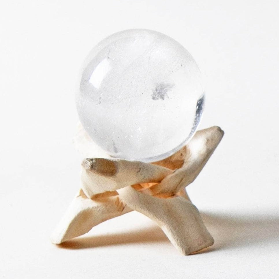 Clear Quartz Sphere with Tripod