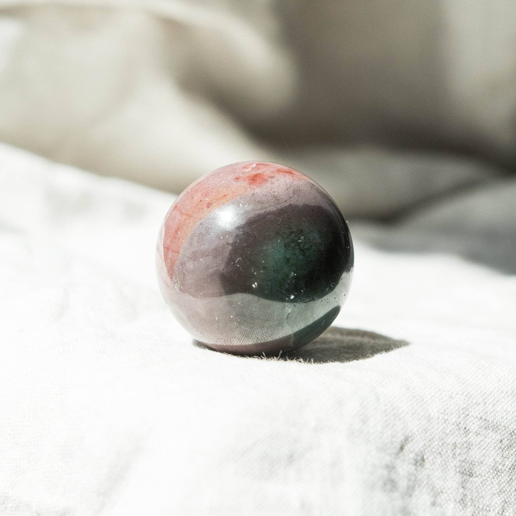 Polychrome (Desert Magic) Jasper Sphere with Tripod