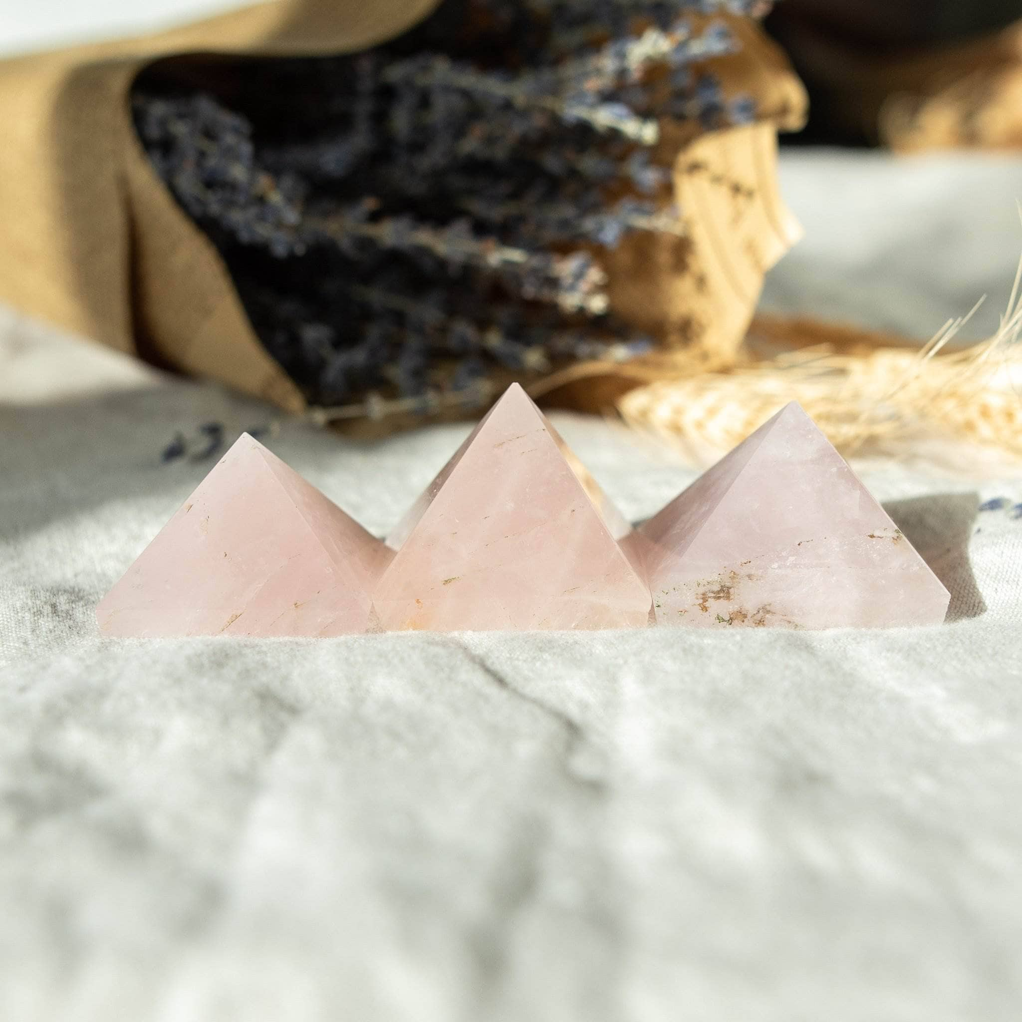 Rose Quartz Pyramid