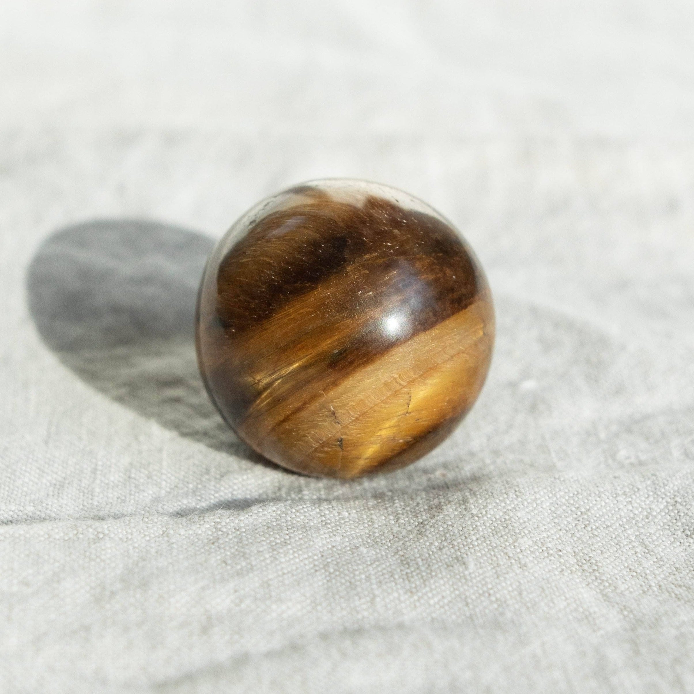 Tiger Eye Sphere with Tripod