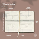 Close-up of the ribbon bookmark in the Romanticize Your Life Journal.