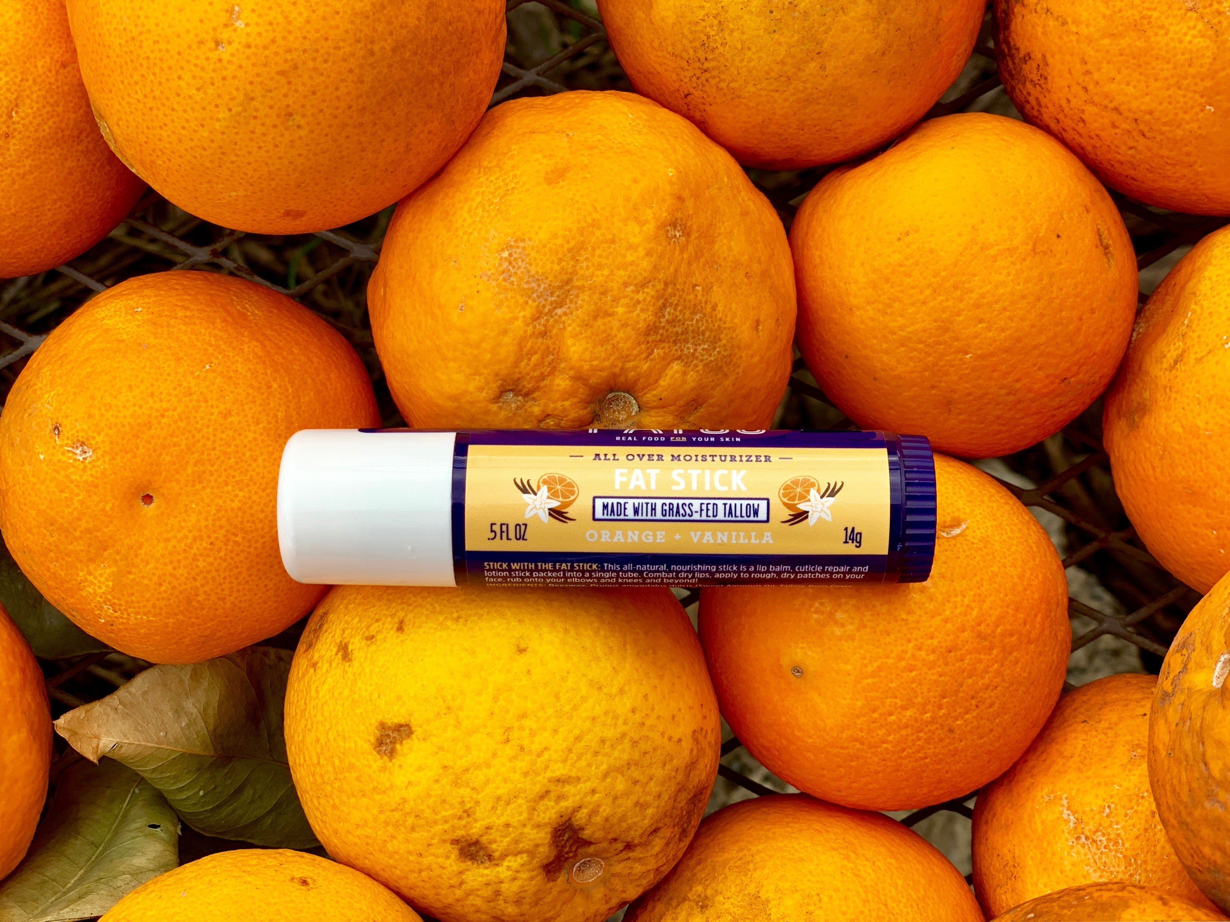 Fat Stick, Orange + Vanilla, 0.5 Oz