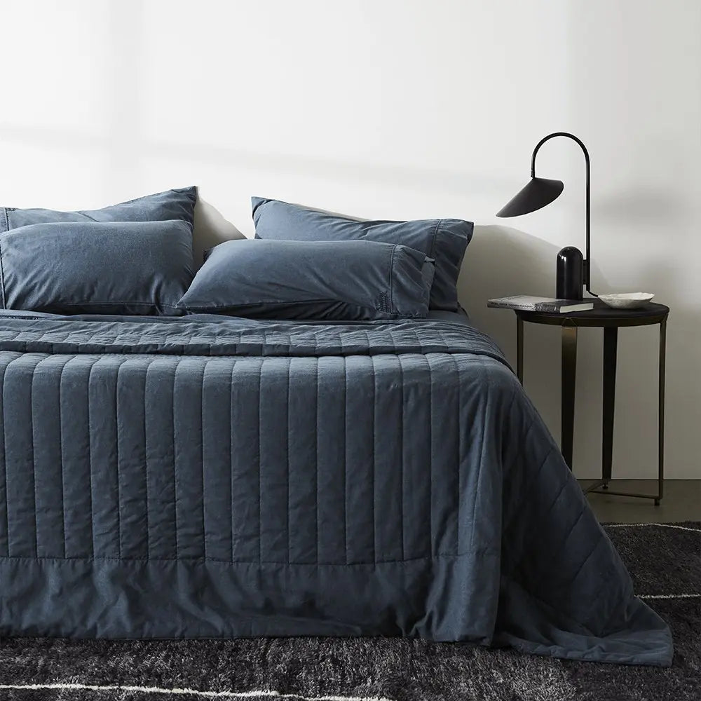 CleanBamboo Hemp™ Linen+ Quilted Coverlet