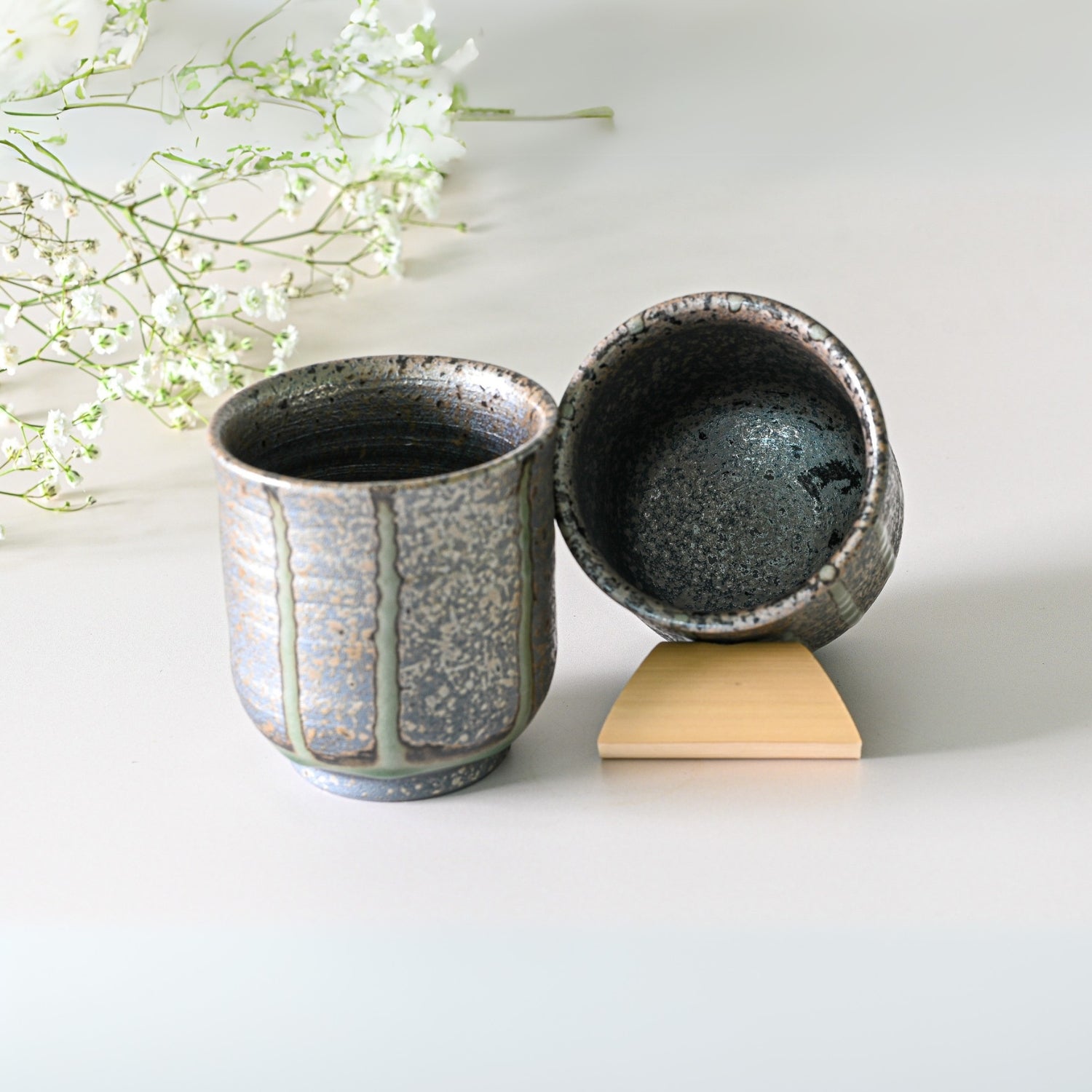 Japanese Kyusu Set - Teapot with Filters (230ml) and Two Cups by Aprika Life