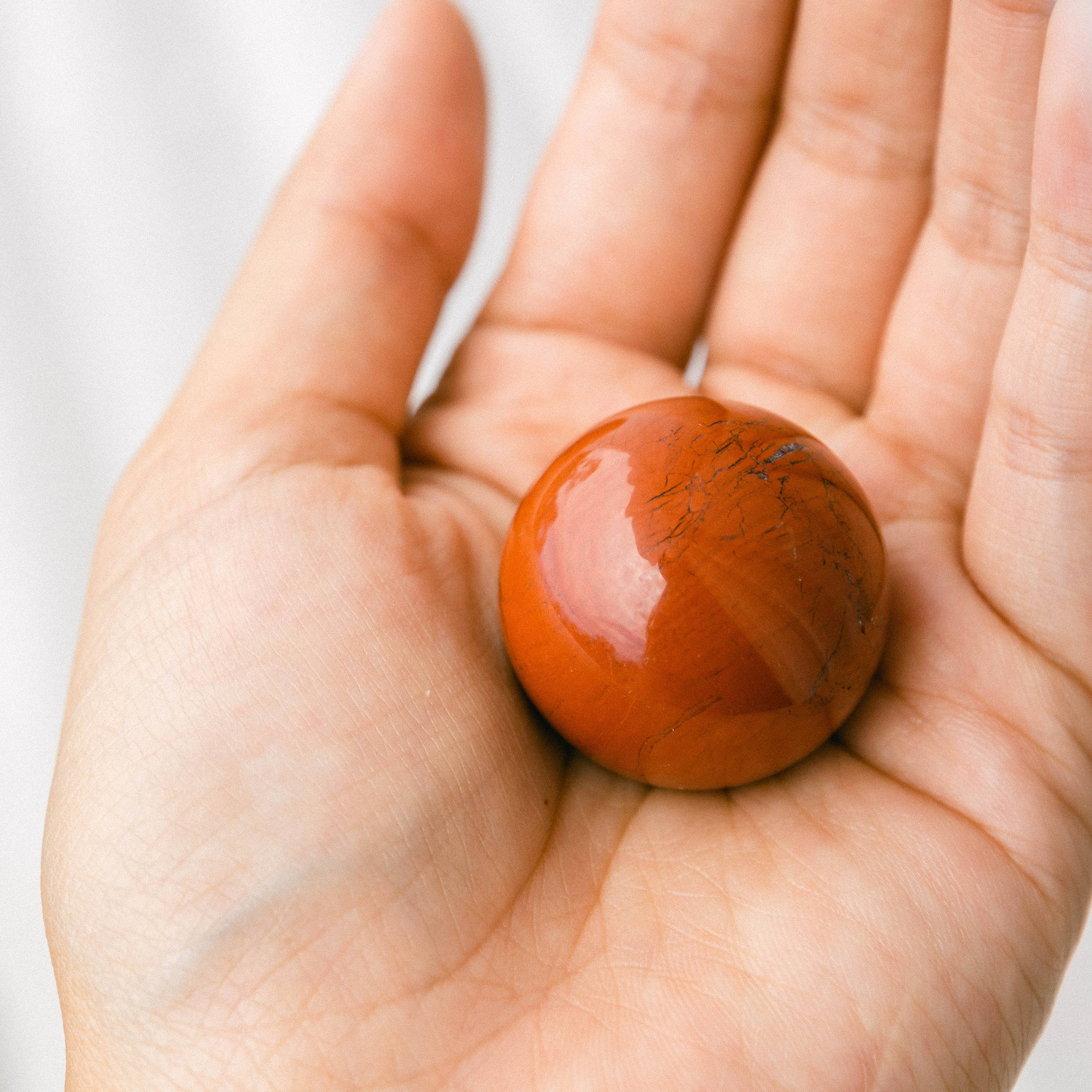 Red Jasper Sphere with Tripod