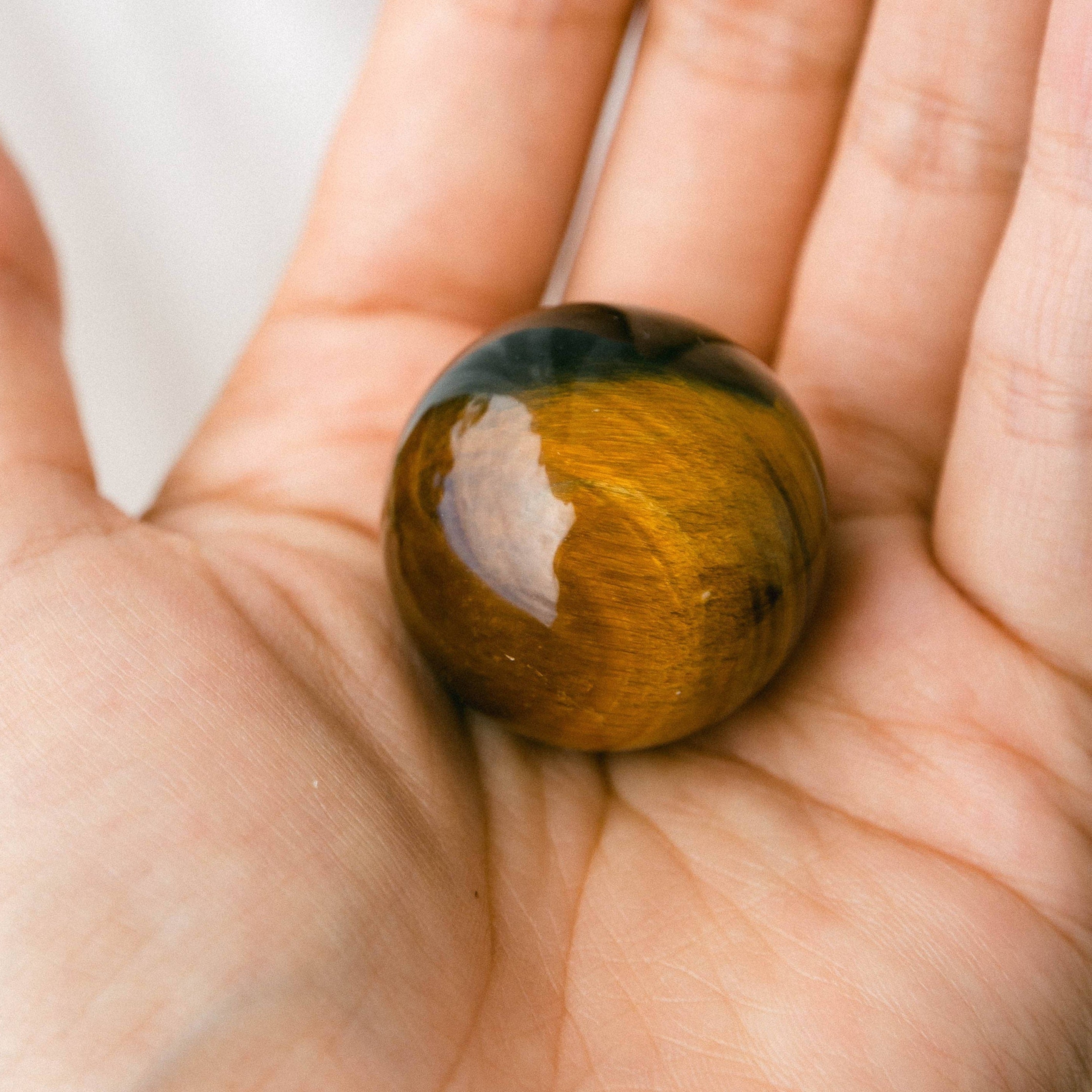 Tiger Eye Sphere with Tripod