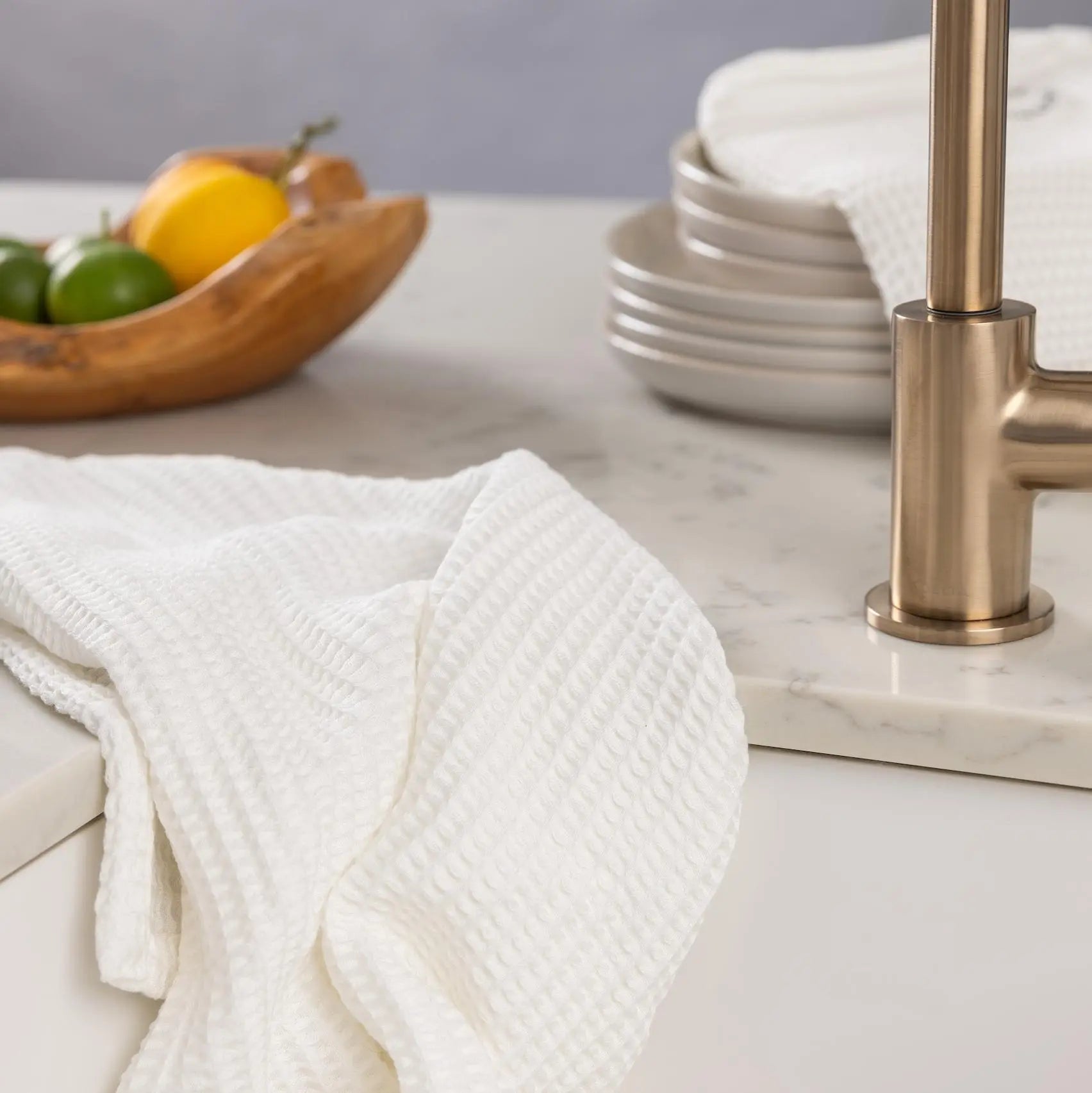 Blissful CleanBamboo® Waffle Dish Towel Set