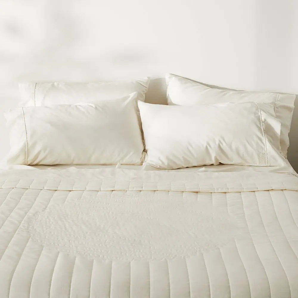 CleanBamboo Hemp™ Linen+ Quilted Coverlet