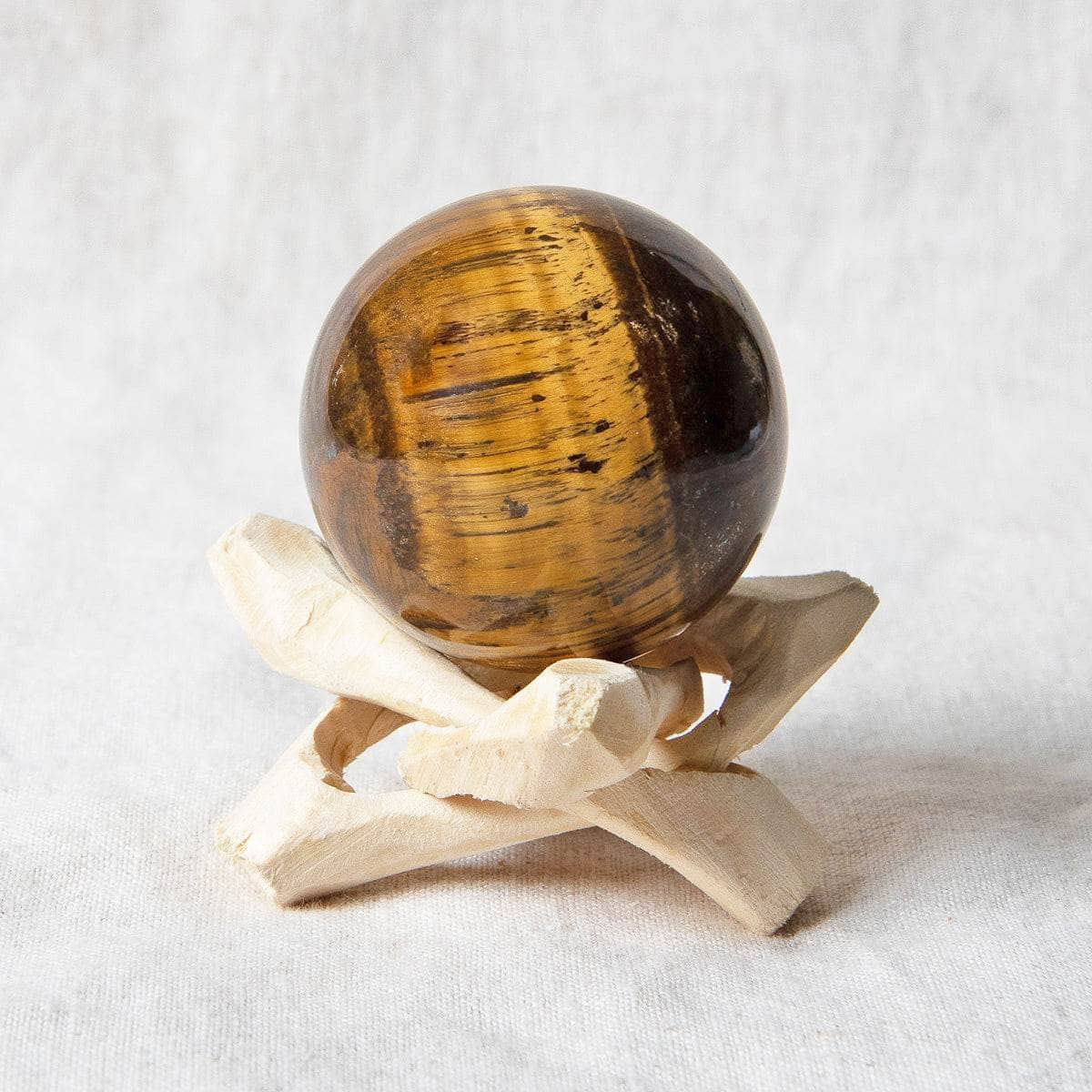 Tiger Eye Sphere with Tripod