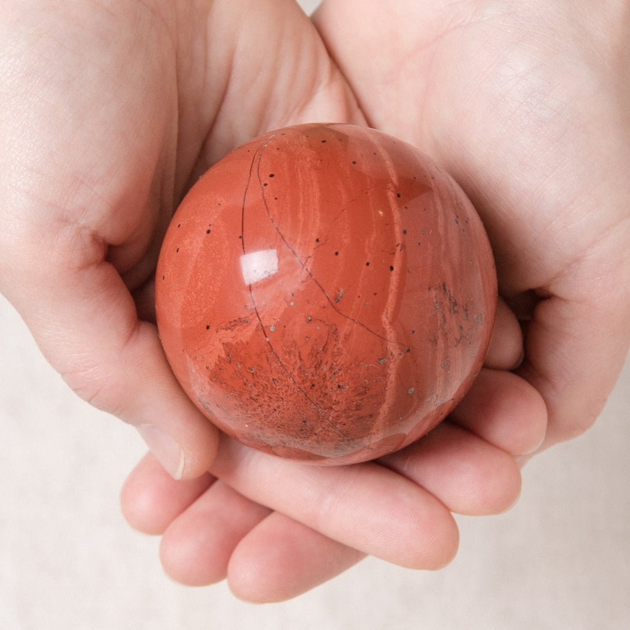 Red Jasper Sphere with Tripod