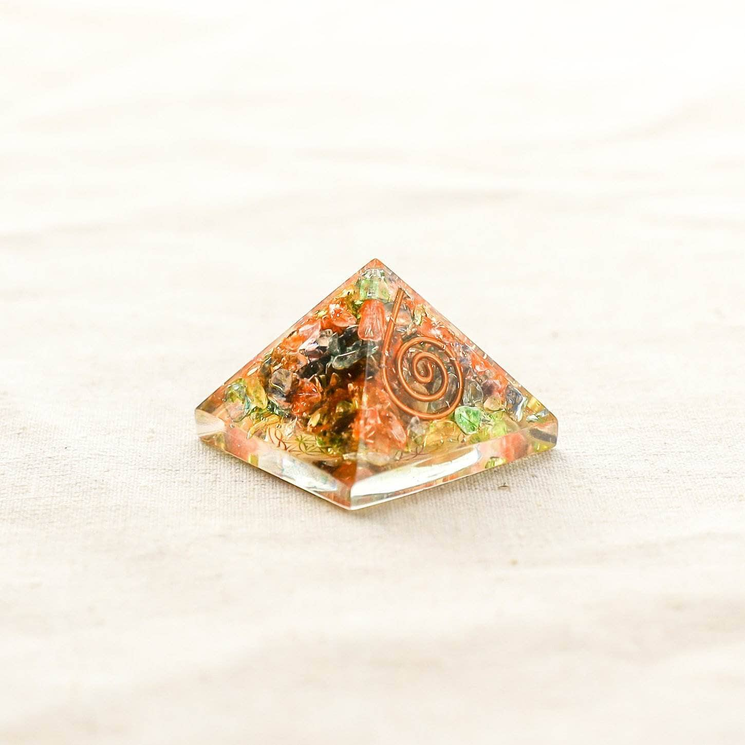 Mini Gemstone Orgone Pyramid