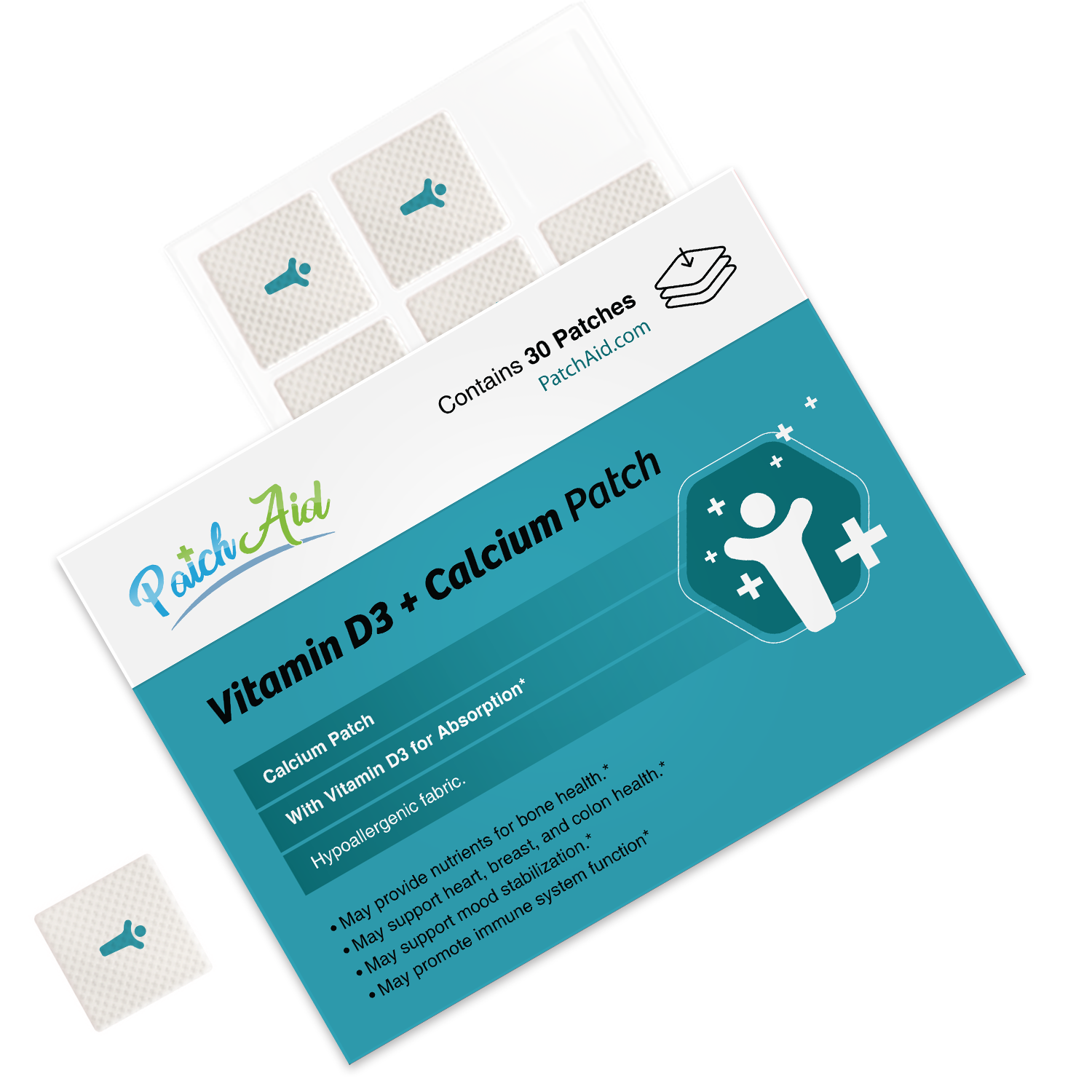 Vitamin D3/Calcium Vitamin Patch by PatchAid