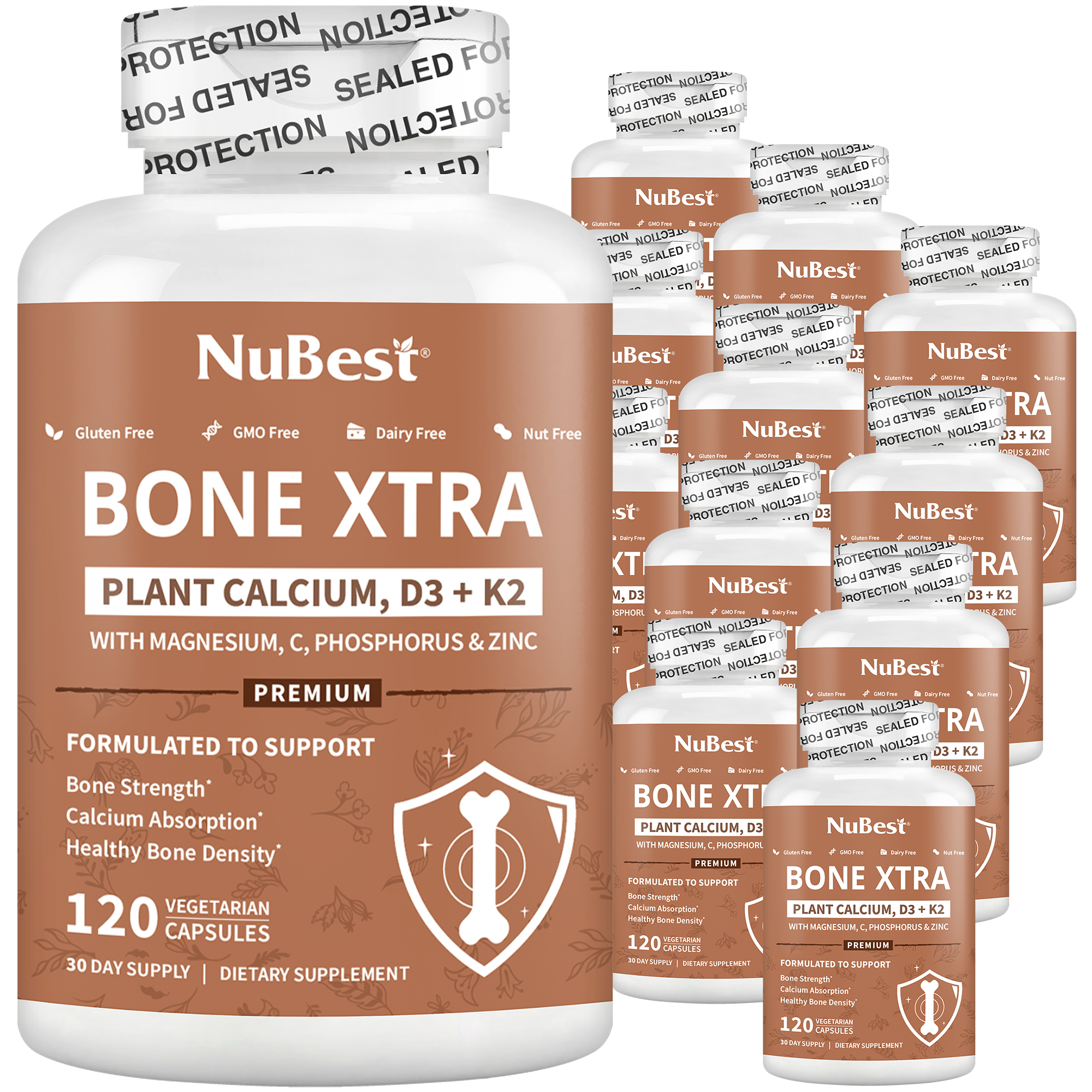 Bone Xtra, Plant-Based Formula for Teens & Adults, 120 Vegan Capsules