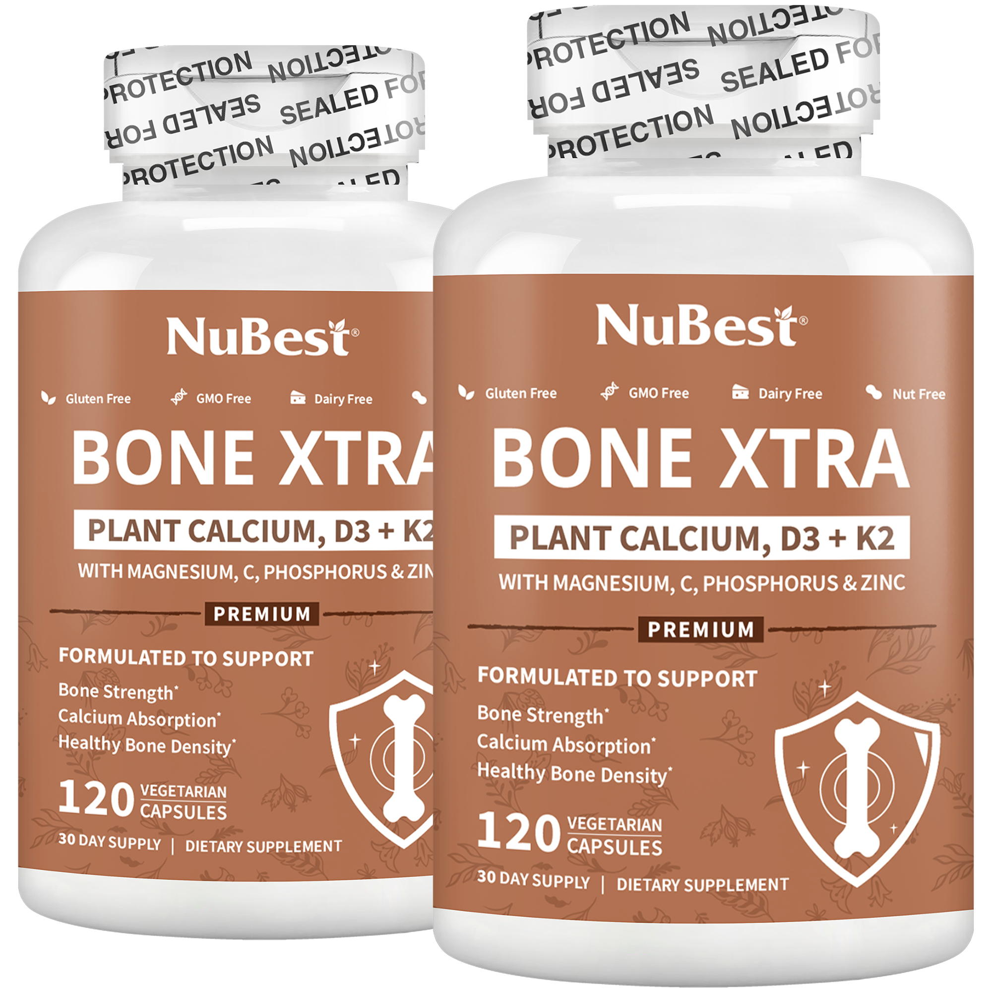 Bone Xtra, Plant-Based Formula for Teens & Adults, 120 Vegan Capsules