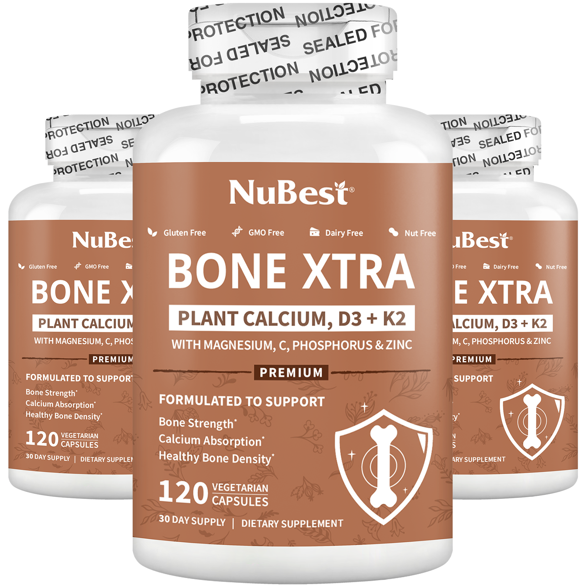 Bone Xtra, Plant-Based Formula for Teens & Adults, 120 Vegan Capsules