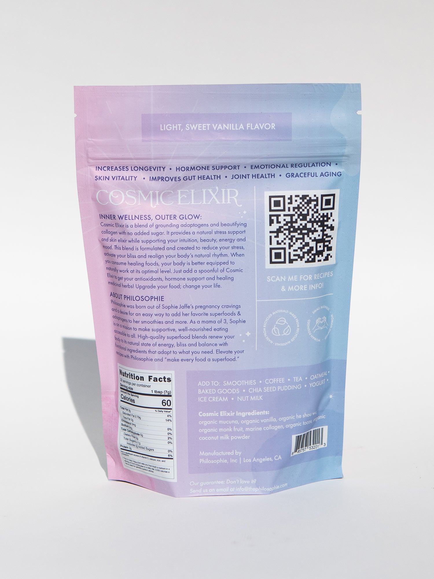 Cosmic Elixir - Collagen + Adaptogenic Superfood Blend by Philosophie