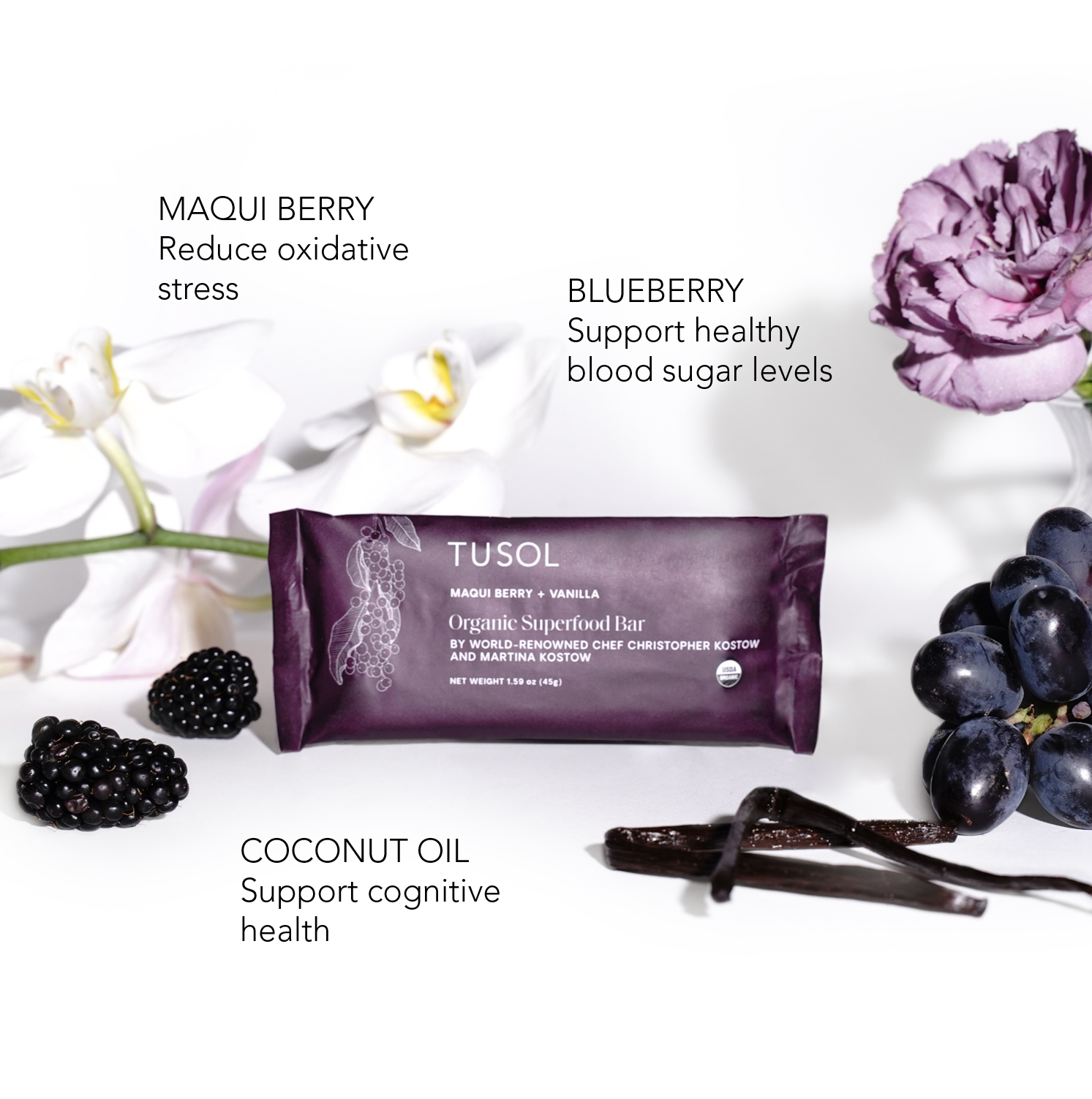 Maqui Berry + Vanilla Protein Bar (8 Pk)
